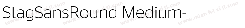 StagSansRound Medium字体转换